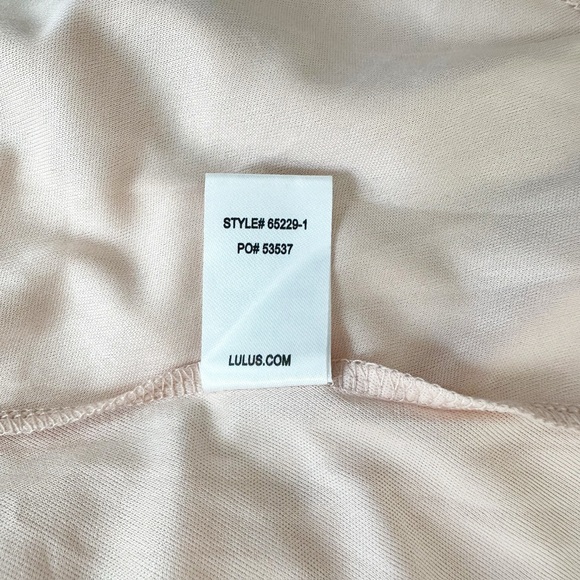 Lulus Here's to Us Blush Pink High-Low Wrap Dress‎ Size Large - Picture 15 of 16